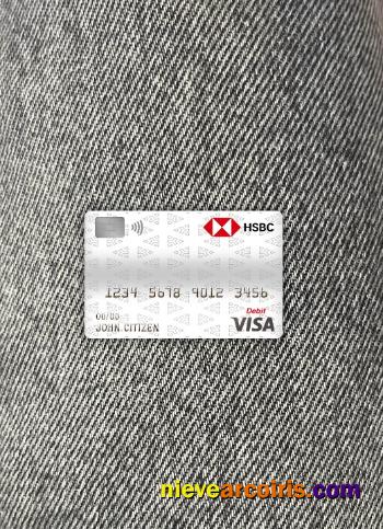 Czech HSBC bank visa debit card photolook